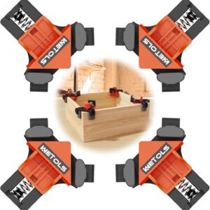 4-Piece 90° Woodworking Corner Clamp Set