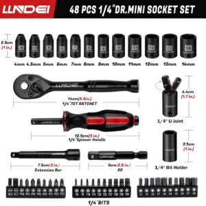 48-Piece Mini Ratchet & Socket Tool Set